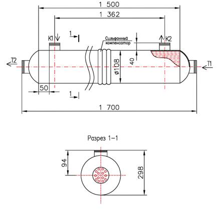 КС 100-1,5-8×0,8-1,80 купить на TEPLOOBMENNIC.RU