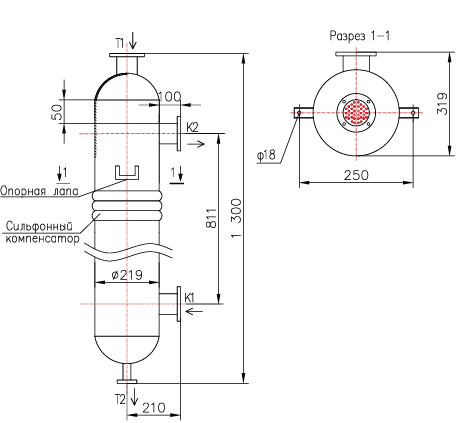 КС 210-1-8×0,8-3 купить на TEPLOOBMENNIC.RU