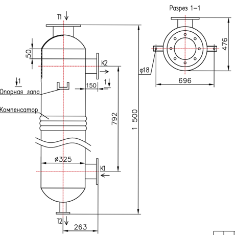 КС 300-1СК-8×0,8-19,0 купить на TEPLOOBMENNIC.RU
