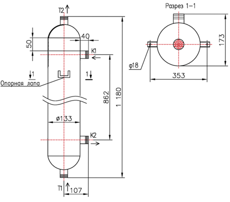 КС 130-1,0-8×0,8-1,982 купить на TEPLOOBMENNIC.RU