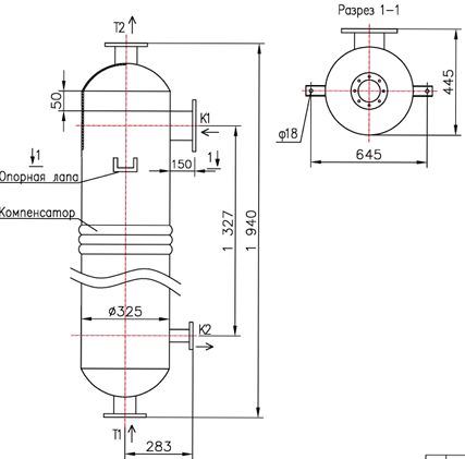 КС 300-1,5СК-8×1-20 купить на TEPLOOBMENNIC.RU