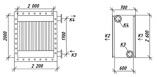 КС 2×2×0,6-12×15-Б купить на TEPLOOBMENNIC.RU