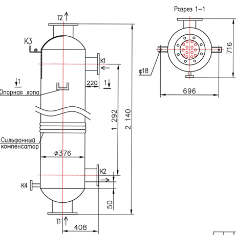 КС 350-1,5СК-8×0,8-26 купить на TEPLOOBMENNIC.RU