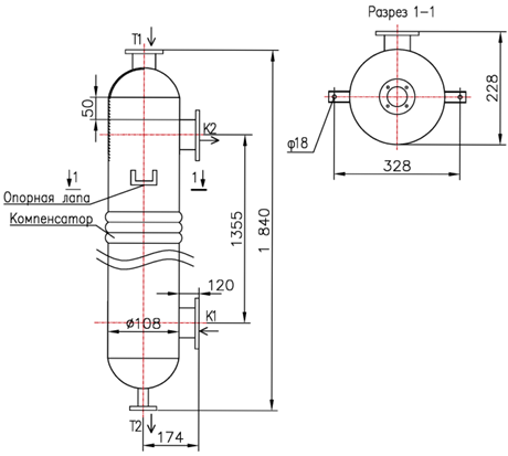 КС 100-1,5-8×0,8-1 купить на TEPLOOBMENNIC.RU