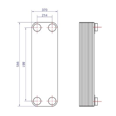 Паянный теплообменник ZB3-300 | Интернет-магазин TEPLOOBMENNIC.RU