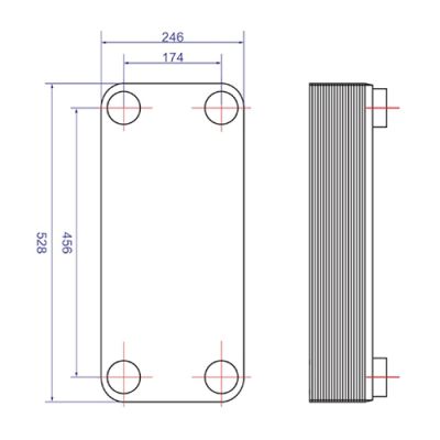 Паянный теплообменник ZB3-120 | Интернет-магазин TEPLOOBMENNIC.RU