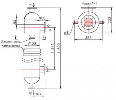 КС 130-1,5СК-8×0,8-2,97-2 | Интернет-магазин TEPLOOBMENNIC.RU