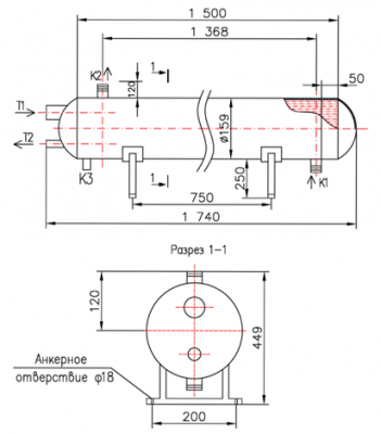 КС 150-1,5-1К-2Х-8×0,8-4 | Интернет-магазин TEPLOOBMENNIC.RU