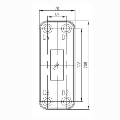 Паяный теплообменник BL16-D | Интернет-магазин TEPLOOBMENNIC.RU
