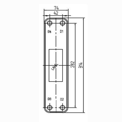 Паяный теплообменник BL20W-D | Интернет-магазин TEPLOOBMENNIC.RU