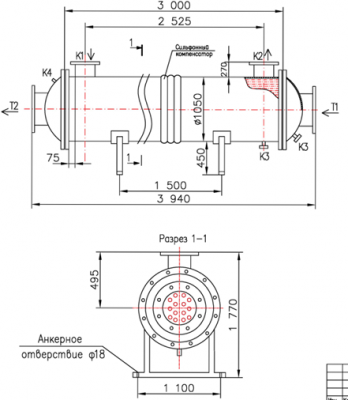 КС 1000-3-16×1,5-300 | Интернет-магазин TEPLOOBMENNIC.RU