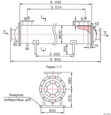 КС 600Р-6-12×2-280 | Интернет-магазин TEPLOOBMENNIC.RU