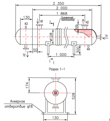 КС 100-2-8×1-6 | Интернет-магазин TEPLOOBMENNIC.RU