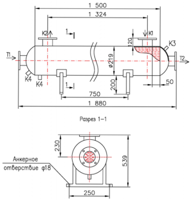 КС 200-1,5-8×0,8-9 | Интернет-магазин TEPLOOBMENNIC.RU