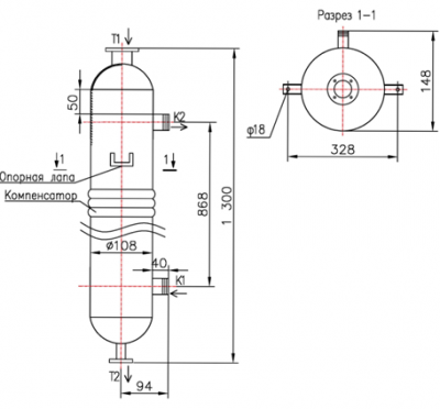 КС 100-1СК-8×0,8-1,2 | Интернет-магазин TEPLOOBMENNIC.RU