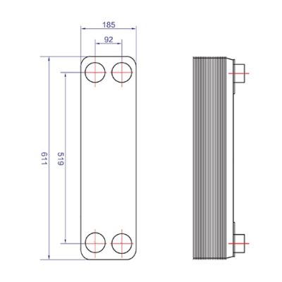 Паянный теплообменник ZB3-110 | Интернет-магазин TEPLOOBMENNIC.RU