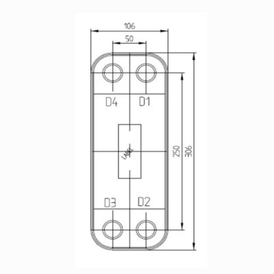 Паяный теплообменник HBL26W-D | Интернет-магазин TEPLOOBMENNIC.RU