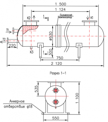 КС 500-1,5-2×8×1,6-66 | Интернет-магазин TEPLOOBMENNIC.RU
