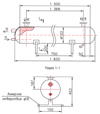 КС 130-1,5-1К-2Х-8×0,8-3 | Интернет-магазин TEPLOOBMENNIC.RU
