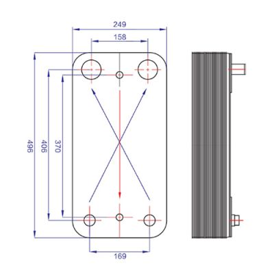 Паянный теплообменник ZB3-100D | Интернет-магазин TEPLOOBMENNIC.RU