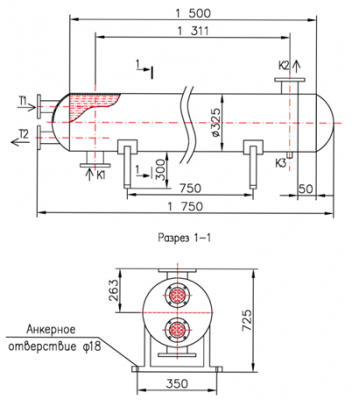 КС 300-1,5-2Х-8×0,8-27,6 | Интернет-магазин TEPLOOBMENNIC.RU